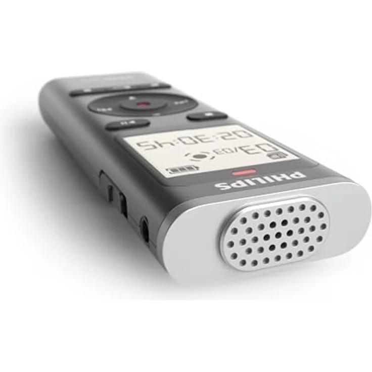 Philips DVT1170 VoiceTracer, Diktiergerät mit 8GB Speicher, MicroSD-Steckplatz und 360°-Mikrofon für exzellente Klangqualität – Bild 2