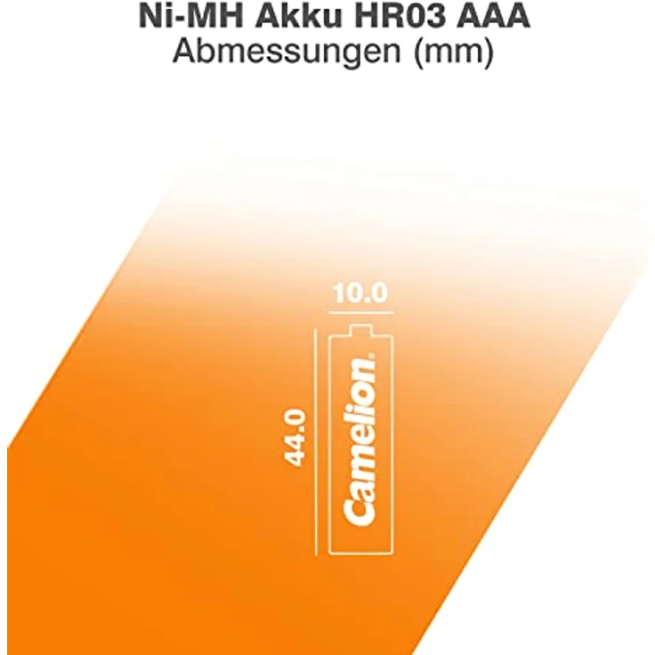 Camelion 17011203 Akku (NiMH, R03, Micro, AAA, 1100 mAh, 2er-Pack) – Bild 4