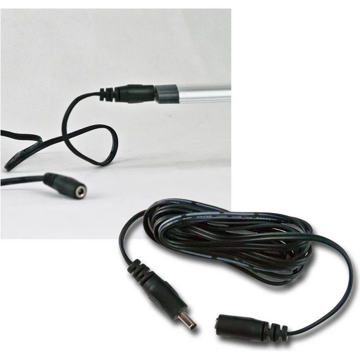 ChiliTec Verlängerungskabel CT-FL/CT-SL, 1,5m, 3,5mm Stecker/Buchse mit Knickschutz, schwarz