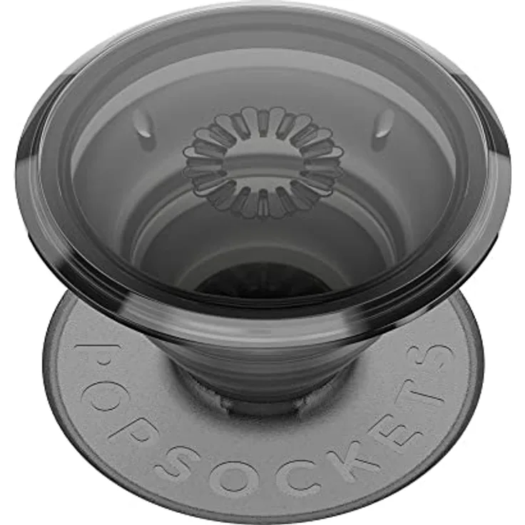 PopSockets: PopGrip - Ausziehbarer Sockel und Griff mit einem Austauschbarem Top für Smartphones und Tablets - Translucent Black Smoke
