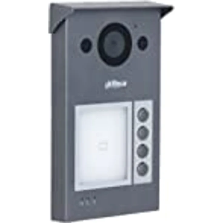 Dahua - IP-Video-Gegensprechanlage Onvif PoE Dahua 2 MP 4-Tasten-Kamera und RFID-Lesegerät - VTO3311Q-WP, Aluminiumlegierung – Bild 1