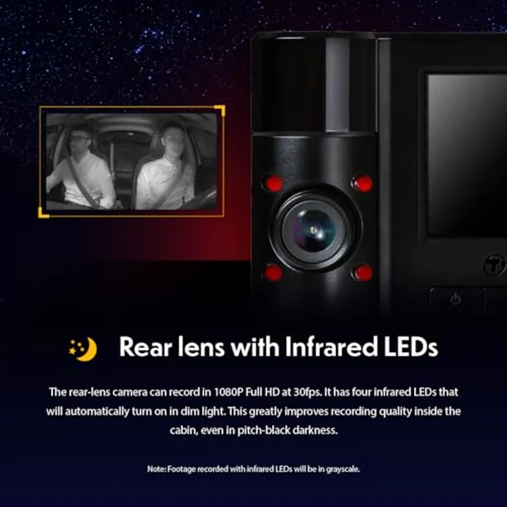 Transcend DrivePro 550 Dashcam, 2K Ultra HD, 128GB MicroSD, Schwarz, mit GPS und WLAN – Bild 6