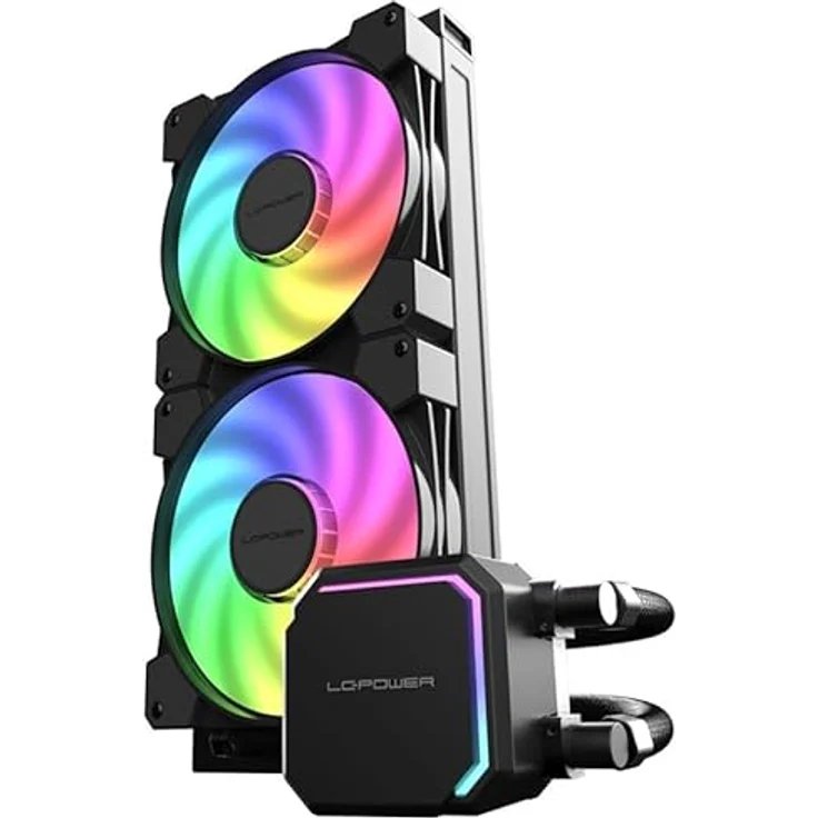 LC-Power WAK LC-CC-280-B-ARGB JetFlow, Gehäuselüfter mit 280mm Radiator und ARGB-Beleuchtung für Intel-Sockel 1150/1151/1155/1156 – Bild 2