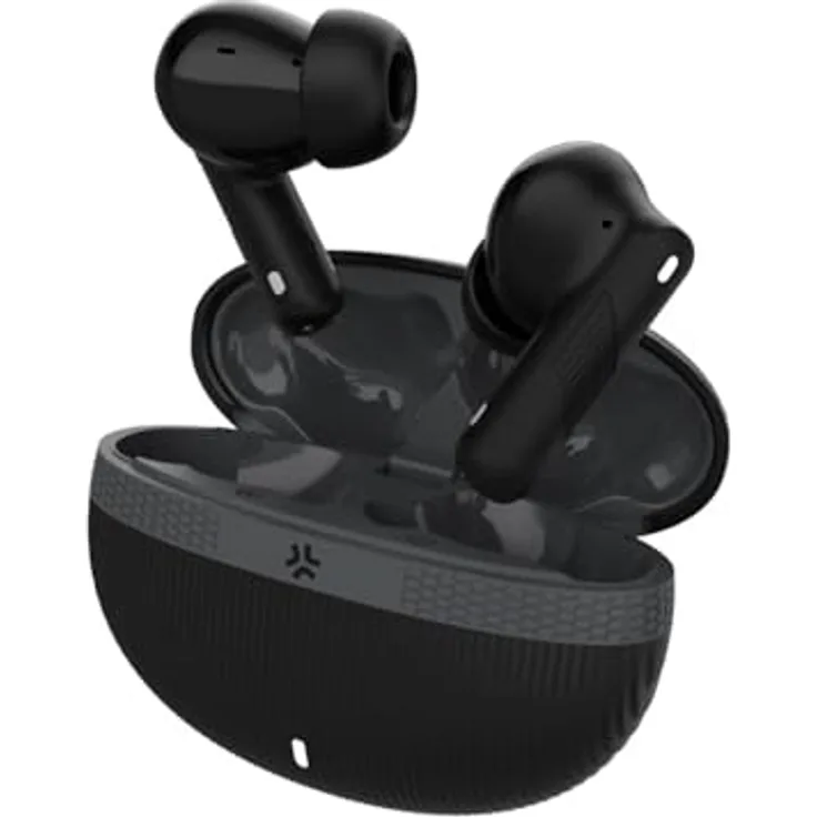 Celly True Wireless Kopfhörer mit aktiver Geräuschunterdrückung (ANC), HD-Mikrofon, Schwarz