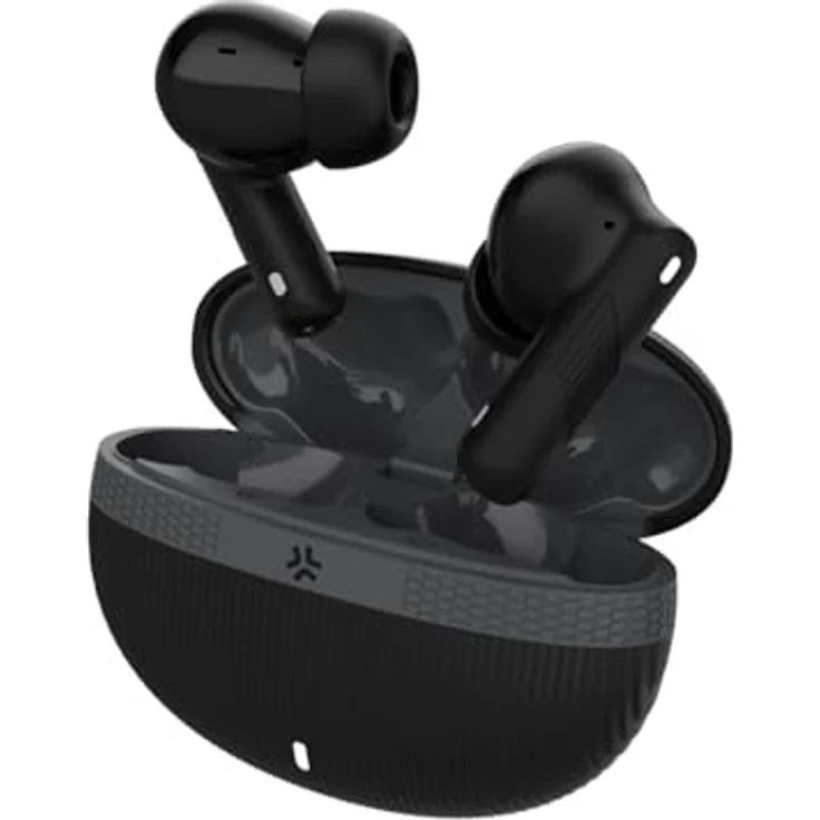 Celly True Wireless Kopfhörer mit aktiver Geräuschunterdrückung (ANC), HD-Mikrofon, Schwarz – Bild 1