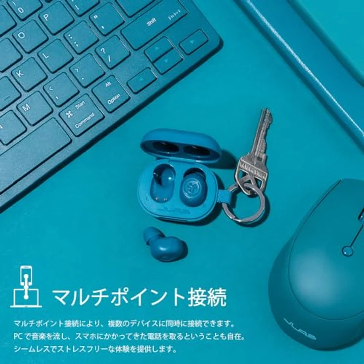 JLab JBuds Mini True Wireless Earbuds, Kopfhörer im Ohr, Bluetooth-Ohrhörer mit Mikrofon, kabellose Ohrhörer, TWS Bluetooth-Ohrhörer mit Mikrofon, USB-Ladeetui, Dual Connect, EQ3-Sound, Aqua Teal… – Bild 3