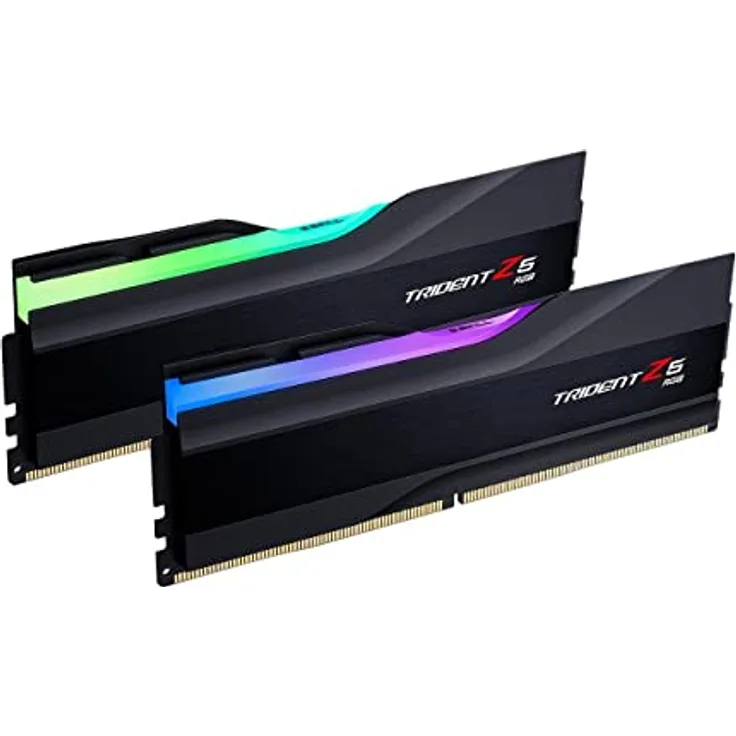 G.Skill Trident Z5 RGB Series (Intel XMP) 32GB (2x 16GB) 288-pin SDRAM DDR5 6400 CL32-39-39-102 1,40V Dual Channel Desktop Memory F5-6400J3239G16GA2-TZ5R. K (Matt B) Lack)