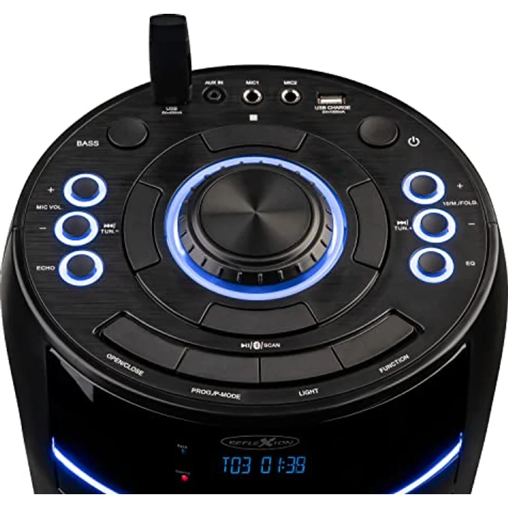 Reflexion Bluetooth-Lautsprecher mit CD (10 h, Netzbetrieb), Schwarz – Bild 7