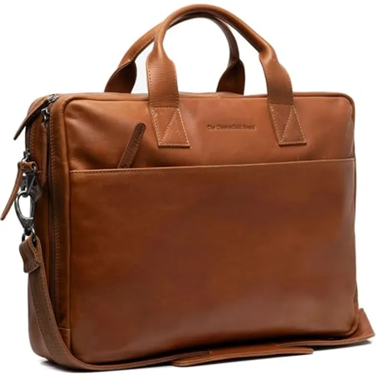 The Chesterfield Brand Frazer Laptopbag Cognac - Business-Tasche für Büroalltag, 38 x 28 x 9 cm