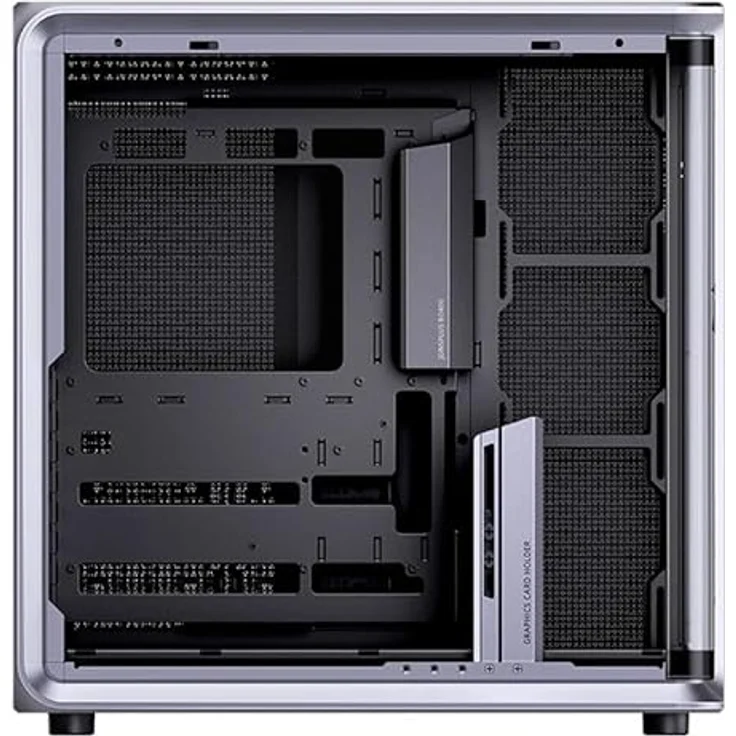 Jonsplus BO400CG PC-Gehäuse, Midi-Tower ATX mit Tempered Glass, Curved Design, gunmetal grey – Bild 4