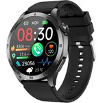 Knauermann Pro 3 Fan Edition (2025) Smartwatch, mit Wechselband aus weichem Silikon und Ladekabel, Gesundheitsfunktionen