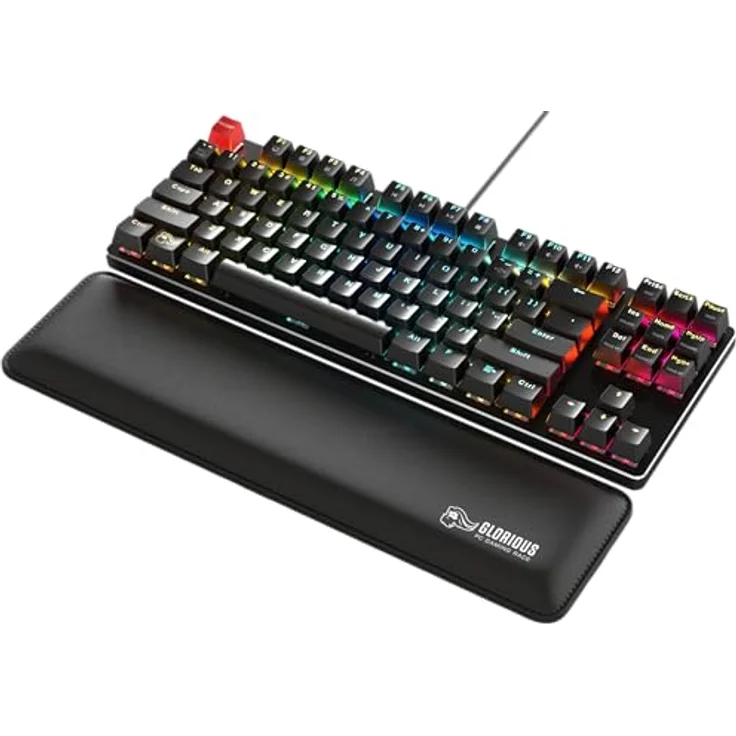 Glorious PC Gaming Race Tastatur-Handballenauflage Slim - TKL, schwarz - Preisvergleich – Bild 5