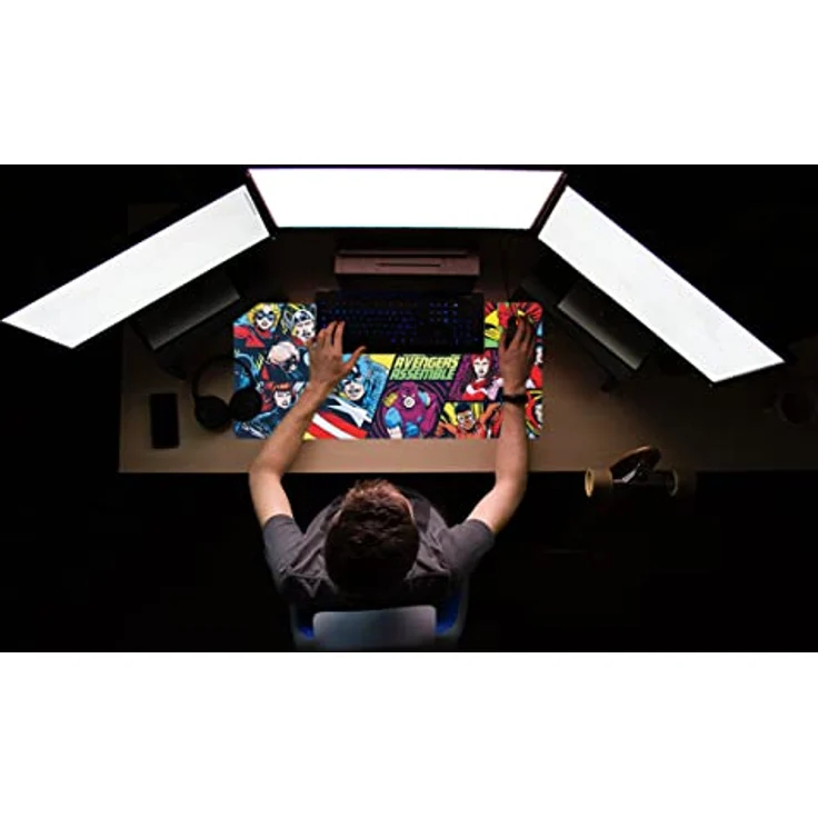 Grupo Erik Marvel Avengers Gaming Mauspad, rutschfeste Schreibtischunterlage mit epischem Design der Superhelden – Bild 7