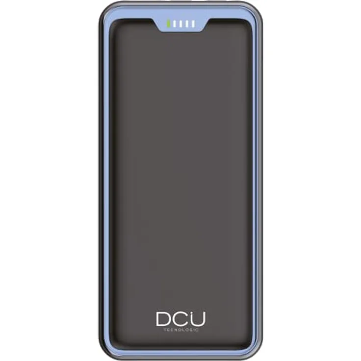 DCU Tecnologic | Power Bank | Tragbare Batterie für Computer | Dual-USB-Ausgang Power Delivery 45W + Quick Charge 22.5W 20.000mAh | Schwarz