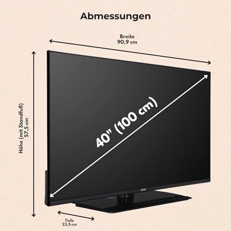 Vestel 40FT9740, 40 Zoll Smart TV Powered by TiVo, Full HD mit HDR, Triple-Tuner, LED TV, schwarz – Bild 4