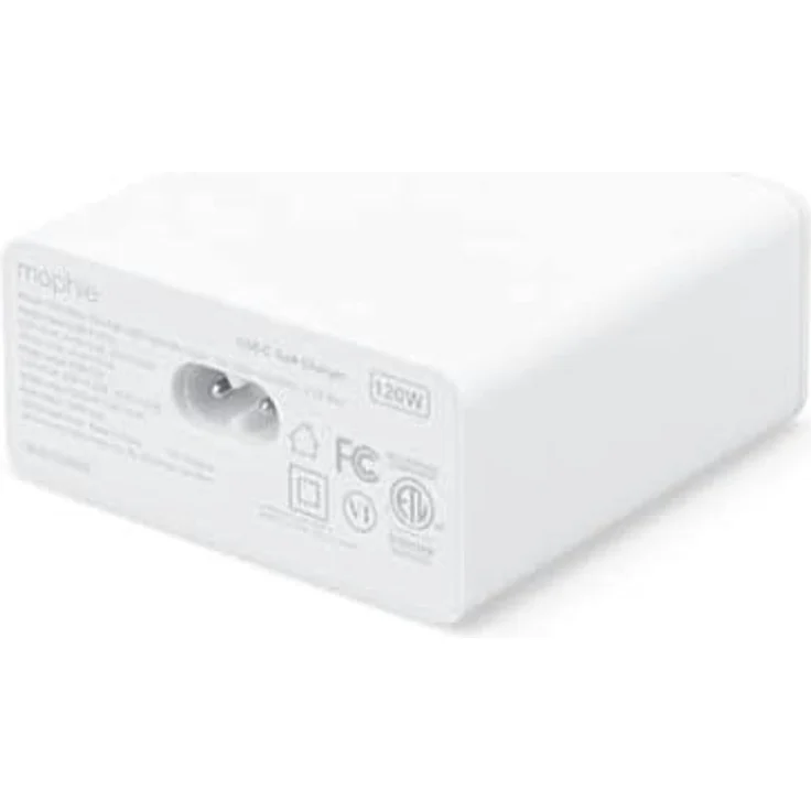 ZAGG mophie USB-C Speedport 120 Wall Charger, 120 Watt, GaN, Fast Charging, Dual Port, Lightning Device, (White, EU Adapter), 409909309 – Bild 2