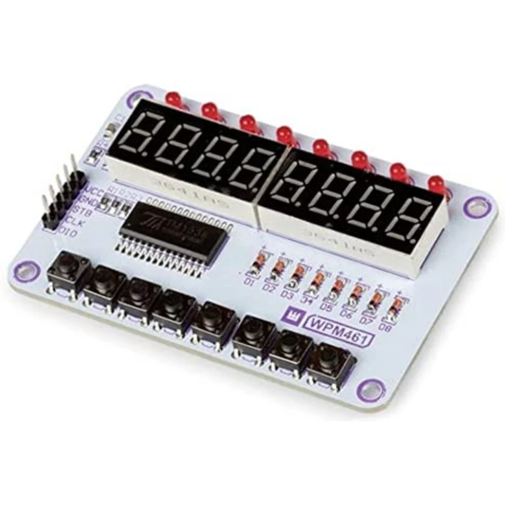 Velleman Whadda TM1638-Modul, Display und Tastatur mit 8 LEDs, einfacher Anschluss für Arduino-Projekte – Bild 8