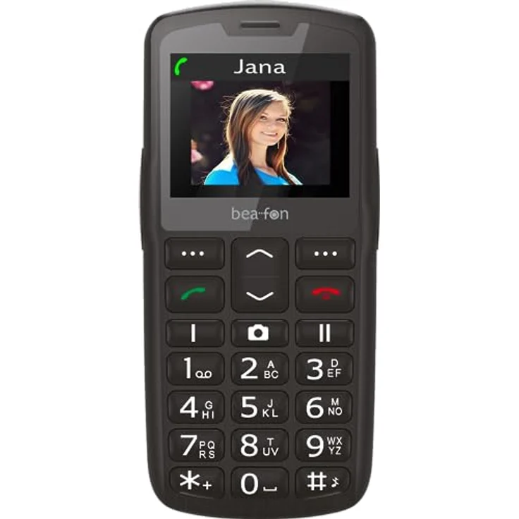 Beafon, SL260, Silverline, Handy, Bartype, Tastentelefon, Seniorentelefon mot SOS Notruftaste, 2,2" (5,58Zoll), schwarz – Bild 5