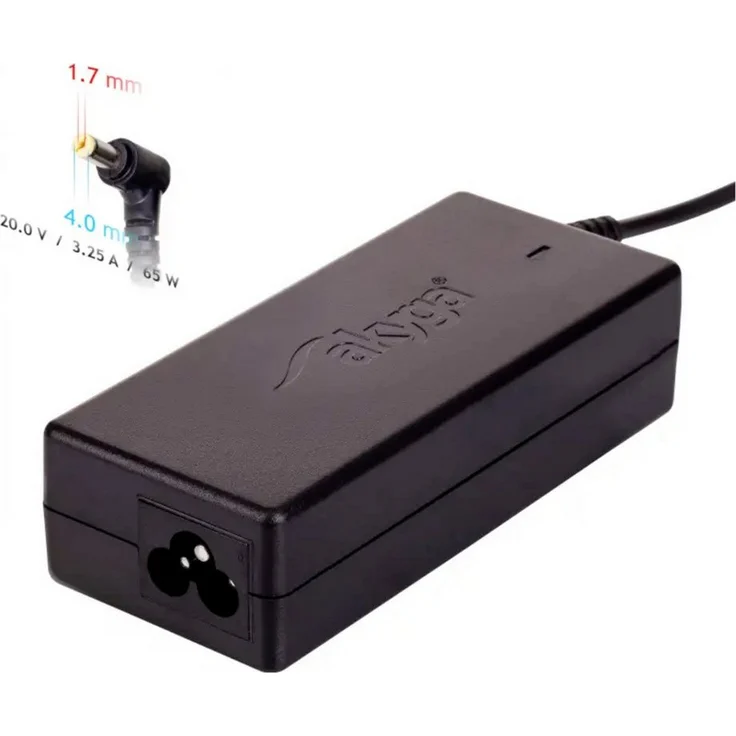 Akyga AK-ND-74 Notebook-Netzteil, 65 W, 20 V, 3.25 A, schwarz