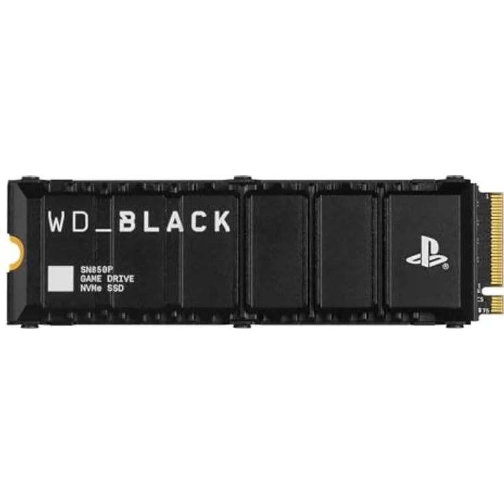WD_BLACK 8 TB SN850P NVMe SSD, Offiziell Lizenziert für PS5 Konsolen, mit bis zu 7.300 MB/s beim Lesen, M.2 2280, Exklusiver Kühlkörper, Schwarz