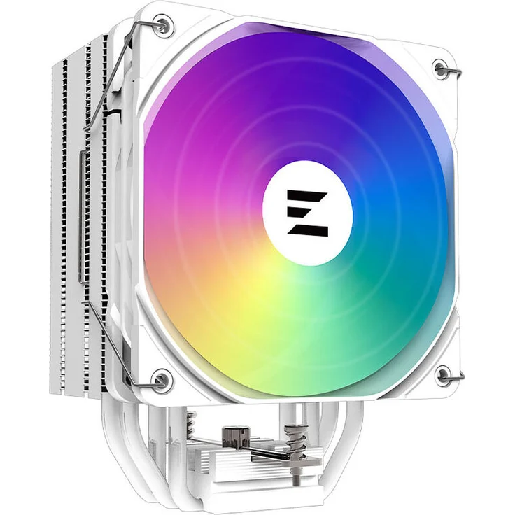 Zalman CNPS9X Performa Plus ARGB CPU-Kühler, 180W TDP, 120mm, weiß, mit vier Heatpipes und fluiddynamischem Lüfterlager