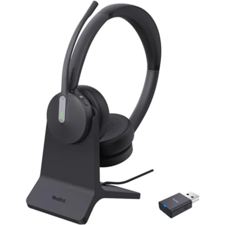 Yealink EHS62 DECT & Bluetooth Hybrid Wireless Headset, Acoustic Shield Technology 2.0, Team-zertifiziert – Bild 1