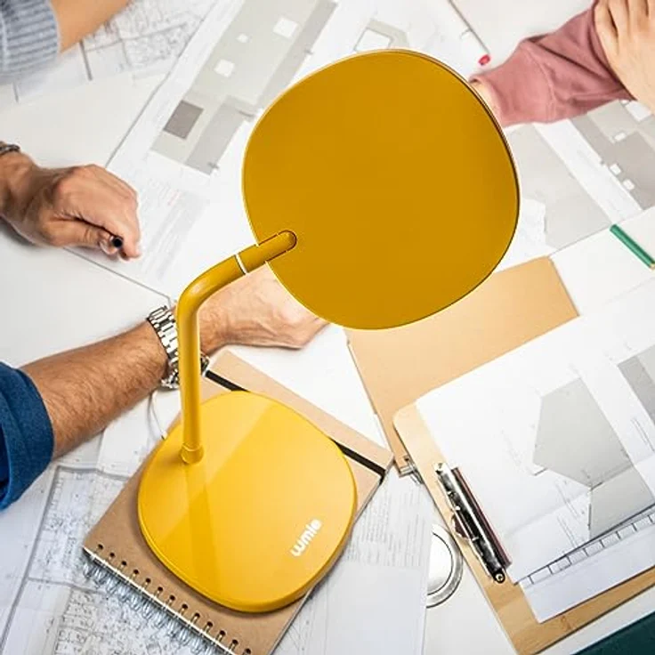 Lumie Task | Vielfältig einstellbare, helle LED-Lichttherapie-Schreibtischlampe gegen Winterblues, kristallklare Beleuchtung, maximaler Sehkomfort, verbesserte Stimmung und Energie| Golden Yellow – Bild 4