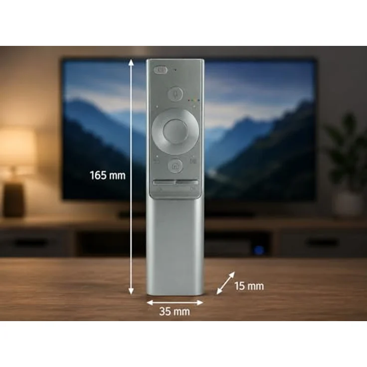 azurano Fernbedienung Universal 1300 V1, Aluminium Gehäuse mit Sprachfunktion, kompatibel mit Samsung BN59-01265A, BN59-01270A, BN59-01272A, BN59-01274A, BN59-01291A, BN59-01300 G H J F für QLED UHD 4K 3D TV – Bild 4