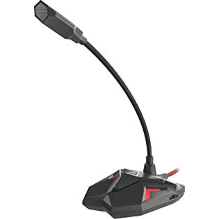 Genesis Radium 100 Gaming Mikrofon USB mit Kugel-Richtcharakteristik Schwarz Rot