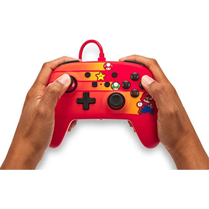 Verbesserter kabelgebundener PowerA-Controller für Nintendo Switch – Speedster Mario – Bild 2