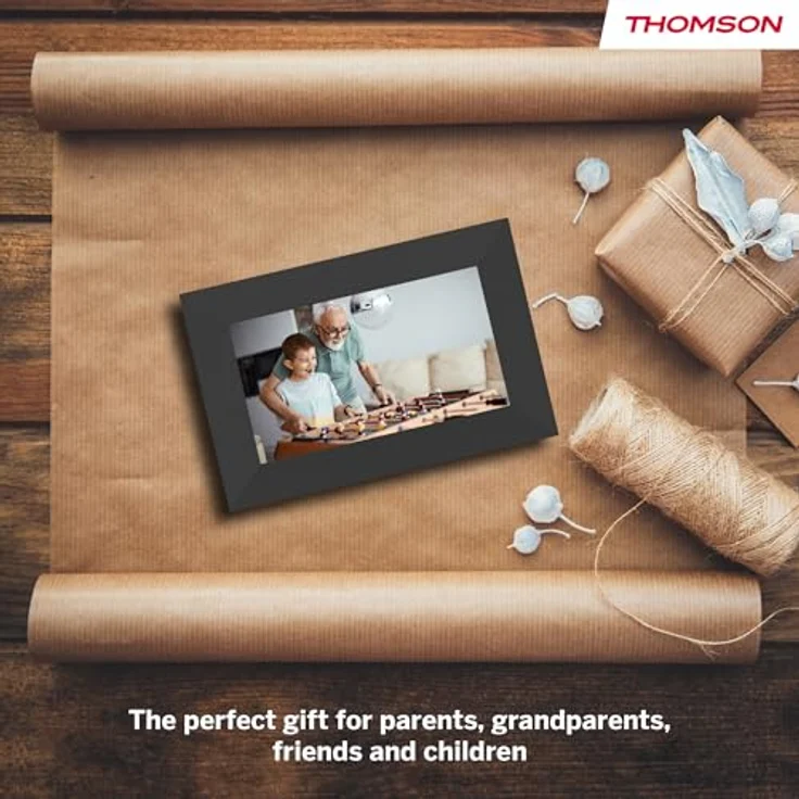 Thomson 7" Smart Photo Frame, digitaler Bilderrahmen, Schwarz, mit WLAN-Funktion und intuitivem Touchscreen – Bild 12