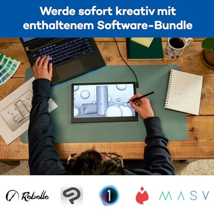 Wacom Movink 13 Grafiktablett Schwarz USB, OLED-Stift-Display, 13,3 Zoll Full-HD – Bild 7