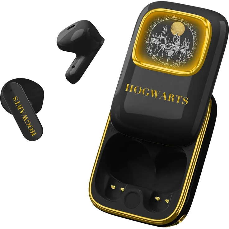 OTL Harry Potter Hogwarts Slide TWS-Ohrhörer mit Ladehülle In-Ear-Kopfhörer (Bluetooth, Smart Touch Control) - Harry Potter Design