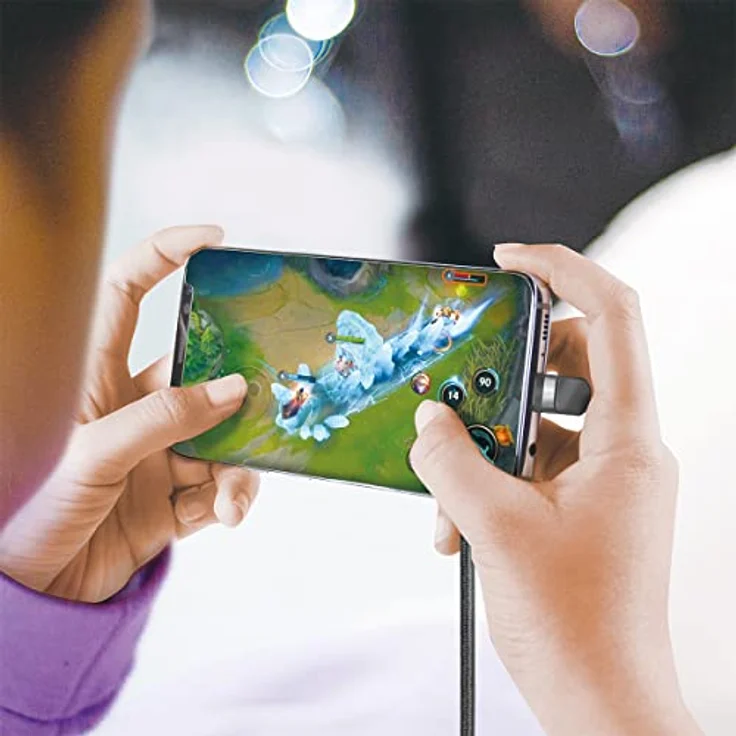 LogiLink USB 2.0 Typ-C Anschlusskabel, USB-C Stecker (180° gewinkelt) zu USB-A Stecker (gerade), Farbe: Schwarz, 2 m – Bild 3