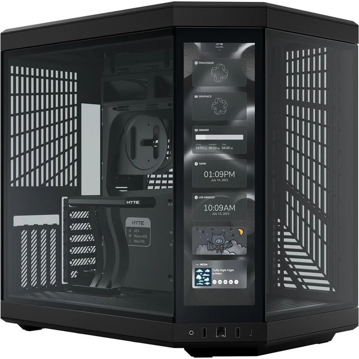 Hyte PC-Gehäuse HYTE Y70 Touch Infinite, Tower-Gehäuse, Tempered Glass, 2,5K Touchscreen – Bild 1
