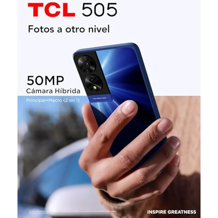 TCL 505 (128 GB, Space Gray, 6.75", 50 Mpx, 4G), Smartphone, Grau – Bild 7
