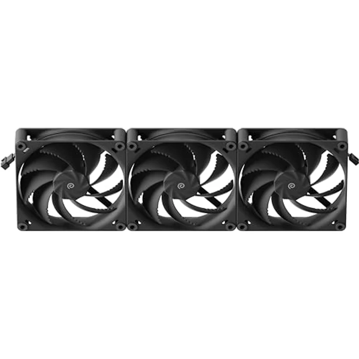 Havn H14 PWM Lüfter, 140mm Gehäuselüfter, geräuschlos, 3er-Pack, schwarz – Bild 4