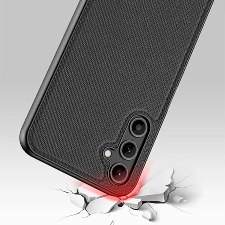 Nevox StyleShell NYLO - Handyhülle für Samsung Galaxy A15 5G / A15 4G, schwarz, aus Polycarbonat und TPU mit Kamera-Aussparung – Bild 5