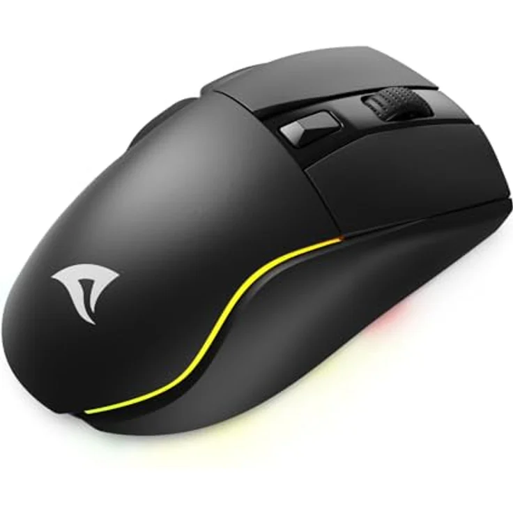 Sharkoon Skiller SGM50W Black, Wireless Optical Gaming Maus, 6.400 DPI, PBT Button, RGB – Bild 3