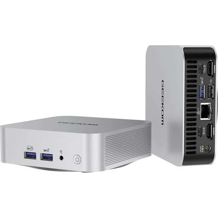 GEEKOM Mini PC A8, AMD Ryzen 7 8745HS 5.1 GHz, 16 GB RAM, 1 TB SSD, AMD Radeon™ Grafik, WiFi 6E, USB 4.0