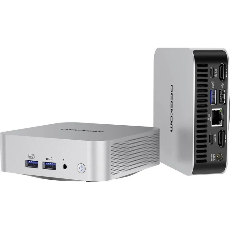GEEKOM Mini PC A8, AMD Ryzen 7 8745HS 5.1 GHz, 16 GB RAM, 1 TB SSD, AMD Radeon™ Grafik, WiFi 6E, USB 4.0