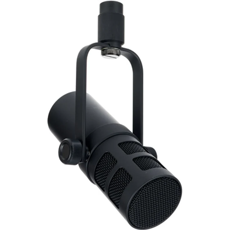 the t.bone MB 7 Beta, dynamisches Broadcast-Mikrofon mit Nierencharakteristik, Popfilter und Shockmount, schwarz