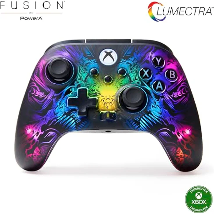 PowerA Kabelloser FUSION Pro-Controller für Xbox Series X|S mit Lumectra™, Tasten für erweiterte Spielfunktionen, 3-Wege-Trigger-Sperren, Auswechselbare Daumensticks – Bild 1