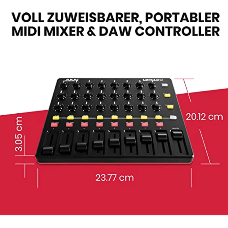 AKAI Professional Midimix - Voll zuweisbarer, portabler MIDI Mixer & DAW Controller – Bild 7