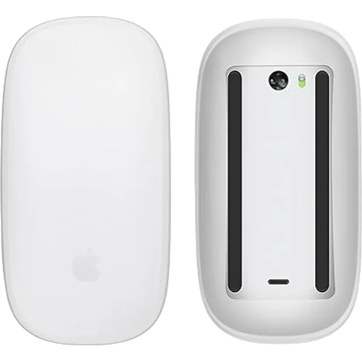 kwmobile Silikon Schutzhülle für Apple Magic Mouse 1/2 - Ergonomisches PC Maus Cover aus softem Silikon - Matt Transparent