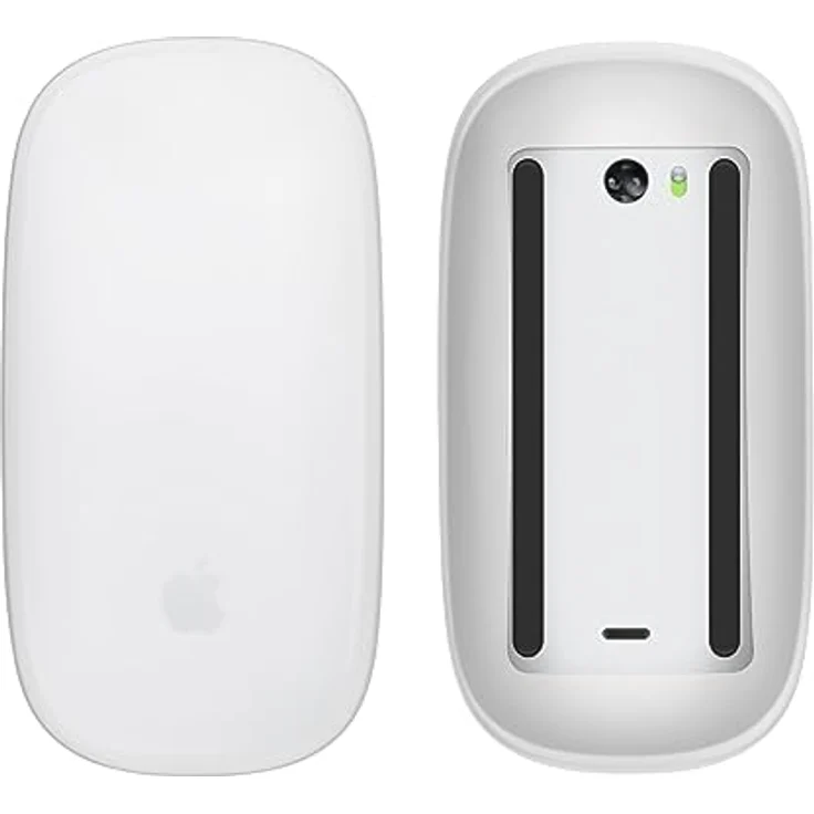 kwmobile Silikon Schutzhülle für Apple Magic Mouse 1/2 - Ergonomisches PC Maus Cover aus softem Silikon - Matt Transparent – Bild 1