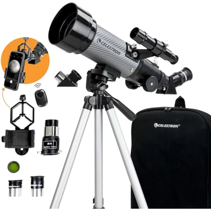 Celestron Reisefernrohr, grau/schwarz, Travel Scope 70 – Bild 2