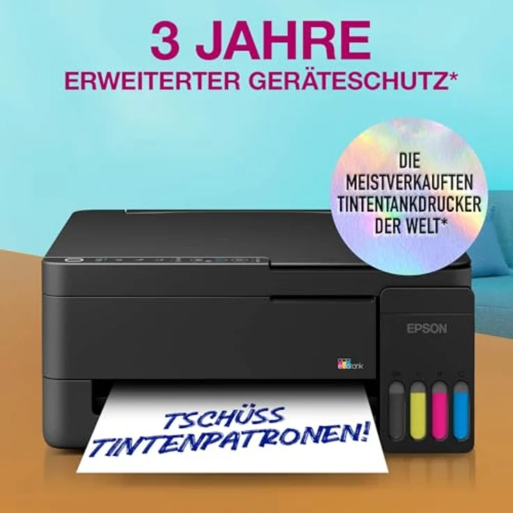 Epson EcoTank ET-2912, Multifunktionsdrucker mit Tintenbehältersystem, Farbe, drahtlose Konnektivität – Bild 10