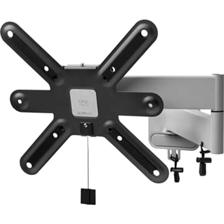 One for All WM 6254, Ultraslim TV Wandhalterung für 43 Zoll Fernseher, Schwenk- und Neigungseinstellung, Schwarz – Bild 1