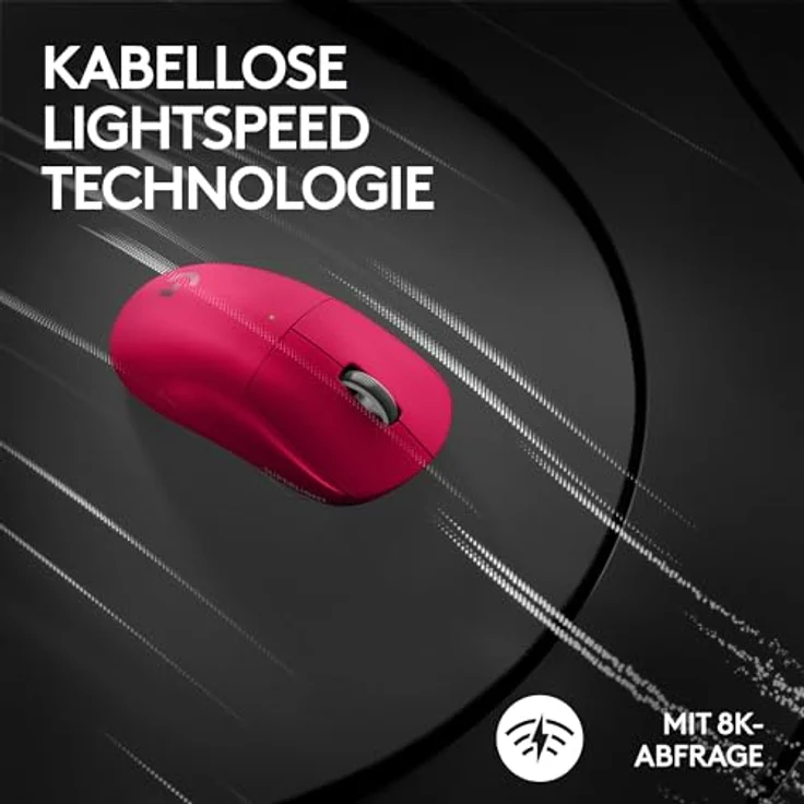 Logitech G G Pro X Superlight 2 (Kabellos, Kabelgebunden), Gaming Maus, Rosa – Bild 6